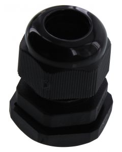 MULTICOMP PRO M20DBCable Gland, With Locknut, IP65, M20, 6 mm, 12 mm, Nylon (Polyamide), Black