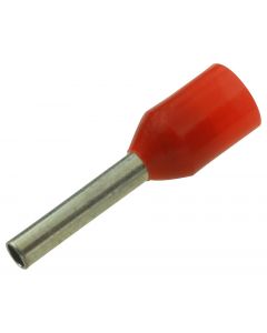 MULTICOMP PRO E1008-L-REDWire Ferrule, Single Wire, 18 AWG, 1 mm², 8 mm, Red, E Series