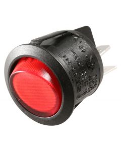 MULTICOMP PRO R13-244B-02-BR-0ARocker Switch, Illuminated, DPST, On-Off, Red, Panel Mount, 20 A