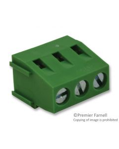 MULTICOMP PRO MB312-508M03Wire-To-Board Terminal Block, Eurostyle, 5.08 mm, 3 Positions, 26 AWG, 12 AWG, Screw