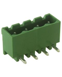 MULTICOMP PRO ME030-50804Terminal Block, Header, 5.08 mm, 4 Positions, 16 A, 300 V, Through Hole Right Angle