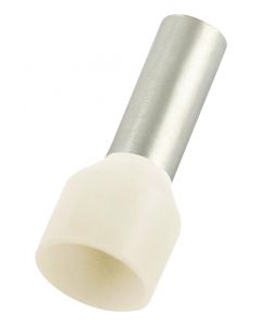 MULTICOMP PRO MC0810-02-IVWire Ferrule, 18mm Pin, 26.8mm Length, Single Wire, 8 AWG, 10 mm², 18 mm, Ivory