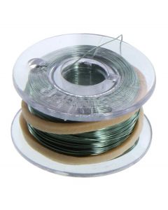 MULTICOMP PRO MPRRP-G-105Wire, Wiring Pencil, Solderable Enamelled Solid Copper,15mm OD, PU, Green, 38 AWG, 0.008 mm²