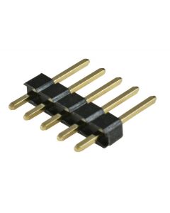 MULTICOMP PRO 2211S-05GPin Header, Board-to-Board, 2.54 mm, 1 Rows, 5 Contacts, Through Hole, 2211S Series