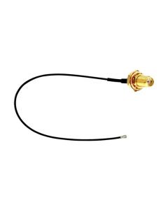 MULTICOMP PRO MP005944RF / Coaxial Cable Assembly, 5G, IP47, SMA Bulkhead Jack to 90°  MHF 4L Plug, 1.37mm, 50 ohm, 7.9 '