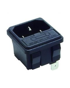 MULTICOMP PRO MC001539Un-Filtered IEC Power Entry Module, IEC C14, 10 A, 250 VAC, 1-Pole Fuse Holder