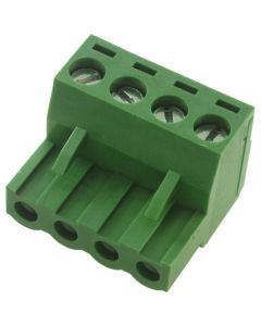 MULTICOMP PRO MC24381Pluggable Terminal Block, 5.08 mm, 4 Positions, 24 AWG, 12 AWG, Screw