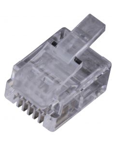 MULTICOMP PRO 7001-6P6CModular Connector, For Flat Cable, RJ12 Plug, 1 x 1 (Port), 6P6C, Cable Mount
