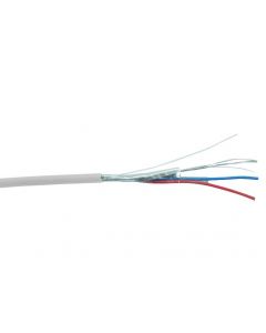 MULTICOMP PRO MP009295Multiconductor Shielded Cable, Alarm, 2, 0.238 mm , 7 x 0.18mm, 328 ft, 100 m RoHS Compliant: Yes