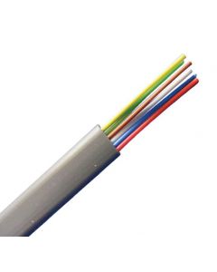 MULTICOMP PRO MP009301Multiconductor Unshielded Cable, Flat Phone Line, 6, 0.113 mm , 7 x 0.15mm, 328 ft, 100 m RoHS Compliant: Yes