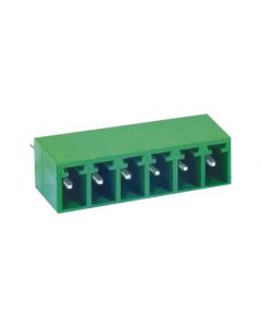 MULTICOMP PRO MC000124Terminal Block Header, 6, 300 V, 12 A, 3.81 mm, Through Hole Vertical, Header RoHS Compliant: Yes