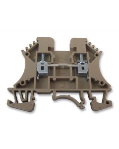 MULTICOMP PRO CDU2.5DIN Rail Mount Terminal Block, 2, 600 V, 24 A, 22 AWG, 10 AWG, 2.5 mm RoHS Compliant: Yes