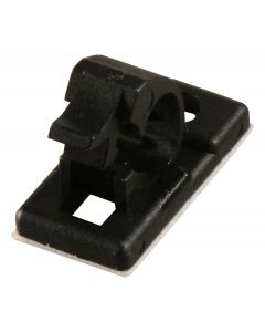 MULTICOMP PRO MP003239Fastener, Releasable, Adhesive Backed Cable Clamp, 5.5 mm, Nylon 6.6 (Polyamide 6.6), Black