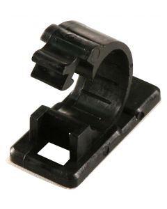 MULTICOMP PRO MP003241Fastener, Releasable, Adhesive Backed Cable Clamp, 12 mm, Nylon 6.6 (Polyamide 6.6), Black, 34.8 mm