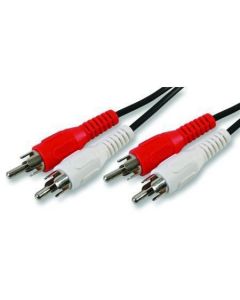 MULTICOMP PRO 24-16454Audio / Video Cable Assembly, Stereo Audio Patch, Dual RCA Plugs to Dual RCA Plugs, 6 Ft, 1.8 M