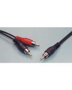 MULTICOMP PRO PSG00210Audio / Video Cable Assembly, RCA, Phono Plug, RCA/Phono Plug, 3.94 ft, 1.2 m, Black