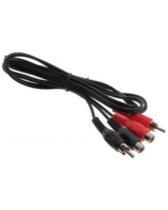 MULTICOMP PRO PSG00249Audio / Video Cable Assembly, RCA/Phono Plugs (2), RCA/Phono Jacks (2), 3 ft, 914 mm, Black