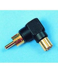 MULTICOMP PRO PSG01757Right Angle RCA Adapter, Black