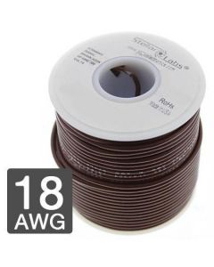 MULTICOMP PRO 24-16041Wire, Hook Up, PVC, Brown, 18 AWG, 0.82 mm², 25 ft, 7.62 m
