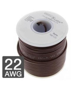 MULTICOMP PRO 24-15411Wire, Hook Up, PVC, Brown, 22 AWG, 0.33 mm², 25 ft, 7.62 m