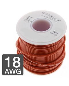 MULTICOMP PRO 24-15372Wire, Hook Up, PVC, Red, 18 AWG, 0.82 mm², 25 ft, 7.62 m