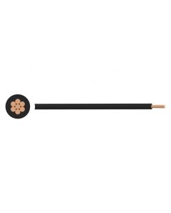 MULTICOMP PRO PP-6491X-4.00MMBLKHOOK-UP WIRE, 4MM2, BLACK, PER M