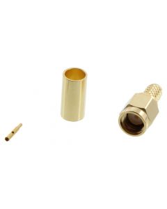 MULTICOMP PRO MP006803RF / Coaxial Connector, Sub-6 & 5G, SMA Coaxial, Straight Plug, Crimp, 50 ohm, RG58U, Brass