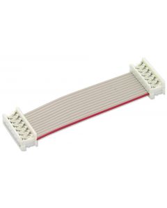 MULTICOMP PRO MP009145Ribbon Cable, IDC Receptacle to IDC Receptacle, 12 Positions, 3.9 ', 100 mm, 1.27 mm