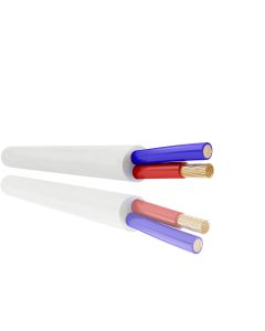 MULTICOMP PRO MP007925MULTICORE CABLE, 2CORE, 1.5MM2, 100M/WHT ROHS COMPLIANT: YES