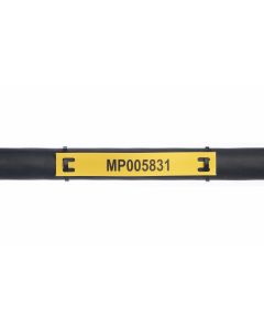 MULTICOMP PRO MP005831WIRE MARKER, YELLOW, PET, 90MM X 13MM ROHS COMPLIANT: YES