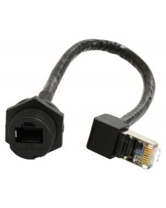 MULTICOMP PRO MP009792ENET CABLE, CAT6 RJ45 JACK-R/A PLUG/0.2M ROHS COMPLIANT: YES