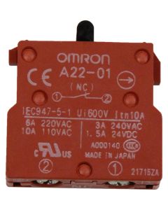 OMRON INDUSTRIAL AUTOMATION A22-01