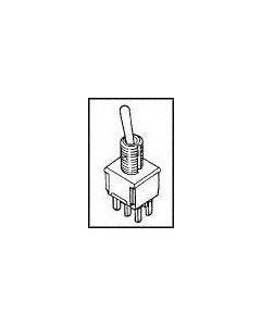 MULTICOMP PRO SPC4999Toggle Switch, (On)-On-(On), DPDT, Non Illuminated, 5 A, Panel Mount