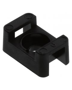 MULTICOMP PRO MP001693Cable Tie Mount, Screw, 3.352 mm, Black, Nylon 6.6 (Polyamide 6.6), 15.24 mm, 9.652 mm