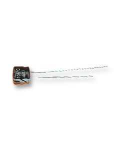 MULTICOMP PRO MCUMHR6V3107M6.3X5Electrolytic Capacitor, 100 µF, 6.3 V, ± 20%, Radial Leaded, 1000 hours @ 85°C, Polar