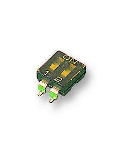 MULTICOMP PRO MCEMR-02-T-V-T/RDIP SW, SPST, 0.025A/24VDC, 2 POS, SMD ROHS COMPLIANT: YES