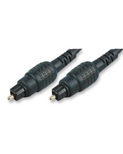 MULTICOMP PRO JR9907/2M D=5MM BLKAudio / Video Cable Assembly, TOSLINK Plug, TOSLINK Plug, 6.56 ft, 2 m, Black RoHS Compliant: Yes