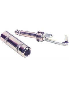 MULTICOMP PRO SPC21383Phone Audio Connector, 2 Contacts, Plug, 6.35 mm, Nickel Plated Contacts