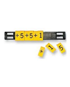 MULTICOMP PRO MP003246Wire Marker, Tie On Carrier Strip Holds 9 Slip On Markers, Carrier, Black, 6 mm