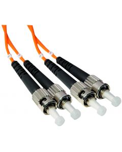 MULTICOMP PRO SPC23059Fiber Optic Cable, 10 m, 62.5µm / 125µm, Multimode, 2 Fibers, ST to ST