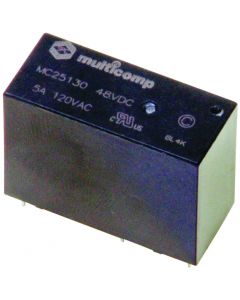 MULTICOMP PRO MC25117Power Relay, DPDT, 12 VDC, 5 A, MC25 Series, Through Hole