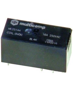 MULTICOMP PRO MC25140Power Relay, SPDT, 12 VDC, 16 A, MC25 Series, Through Hole