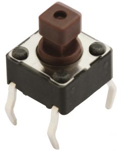 MULTICOMP PRO MC32833Tactile Switch, MCDTS-6 Series, Top Actuated, Through Hole, Plunger for Cap, 160 gf