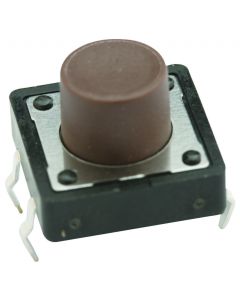 MULTICOMP PRO MC32856Tactile Switch, MCDTS-2 Series, Top Actuated, Through Hole, Round Button, 160 gf, 50mA at 12VDC