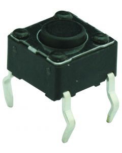 MULTICOMP PRO MC32862Tactile Switch, MCDTS-6 Series, Top Actuated, Through Hole, Round Button, 100 gf, 50mA at 12VDC