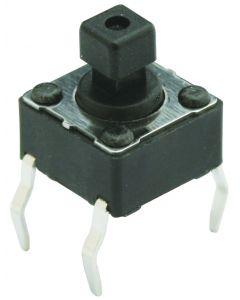 MULTICOMP PRO MC32865Tactile Switch, MCDTS-6 Series, Top Actuated, Through Hole, Plunger for Cap, 100 gf