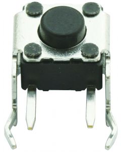 MULTICOMP PRO MC32868Tactile Switch, MCDTSA-6 Series, Side Actuated, Through Hole, Round Button, 100 gf, 50mA at 12VDC