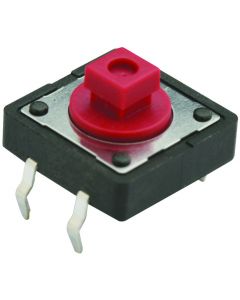 MULTICOMP PRO MC32875Tactile Switch, MCDTS-2 Series, Top Actuated, Through Hole, Plunger for Cap, 260 gf