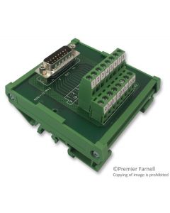 MULTICOMP PRO MOD-09-MTerminal Block Interface, D Sub 9 Position Plug, Screw Type 10 Position Terminal Block