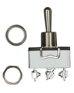 MULTICOMP PRO SPC21171Toggle Switch, (On)-Off-On, DPDT, Non Illuminated, 20 A, Panel Mount